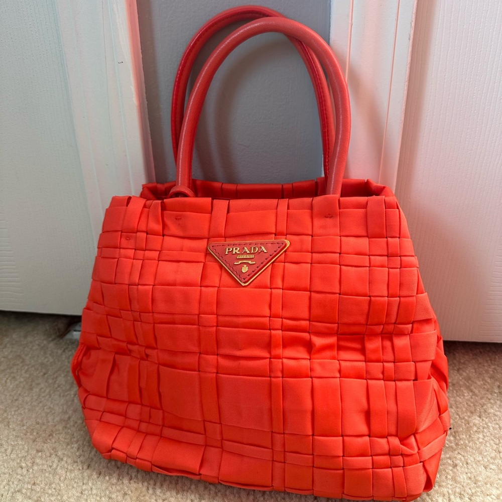 Prada Peach Hand Bag